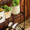 Glitzhome® 4ft. Metal 4-Tiered Rectangular Shelf Stand